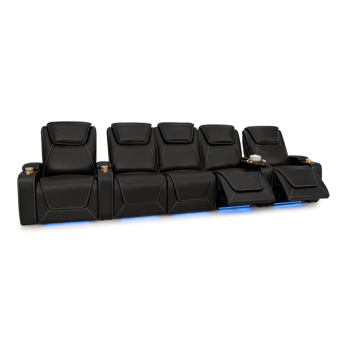 Pantheon Italian Leather Big & Tall Home Theater Seating