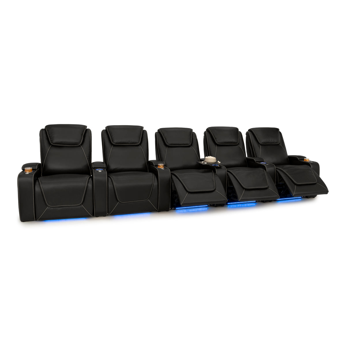 Pantheon Italian Leather Big & Tall Home Theater Seating