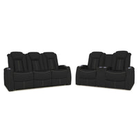 Seatcraft Republic Sofa & Loveseat Italian Leather, Powered Headrest, Power Recline