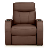 Rialto Italian Leather Home Theater Seating Single Recliner