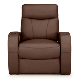Rialto Italian Leather Home Theater Seating Single Recliner