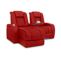 Diamante Chaise CoolZeroᵀᴹ Italian Leather Home Theater Seating