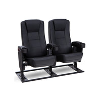 Seatcraft Zenith Movie Seats, Fabric, Black