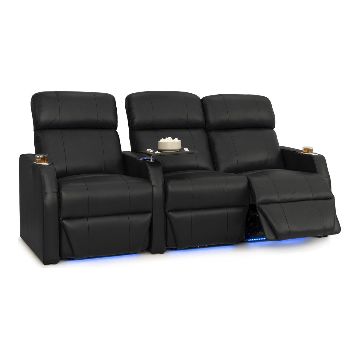 Sienna Italian Leather Spacesaver Home Theater Seating