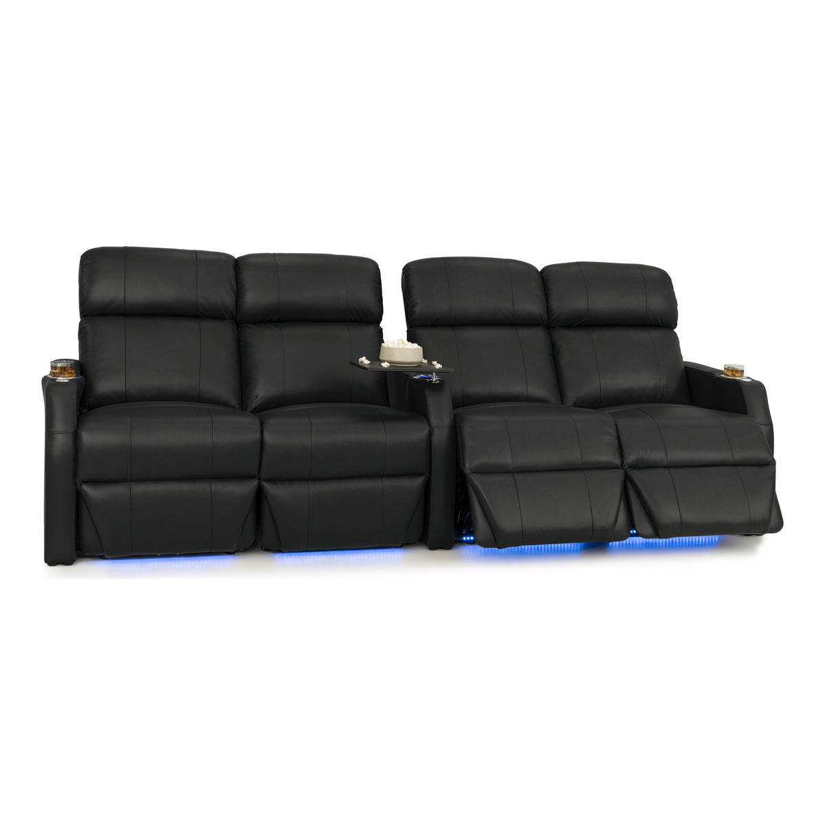 Sienna Italian Leather Spacesaver Home Theater Seating