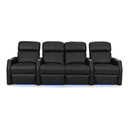Sienna Italian Leather Spacesaver Home Theater Seating