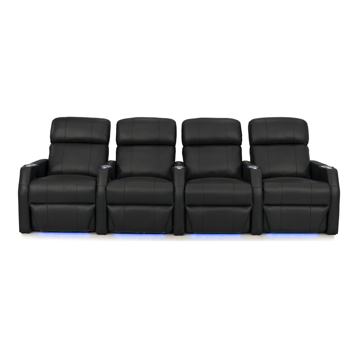Sienna Italian Leather Spacesaver Home Theater Seating