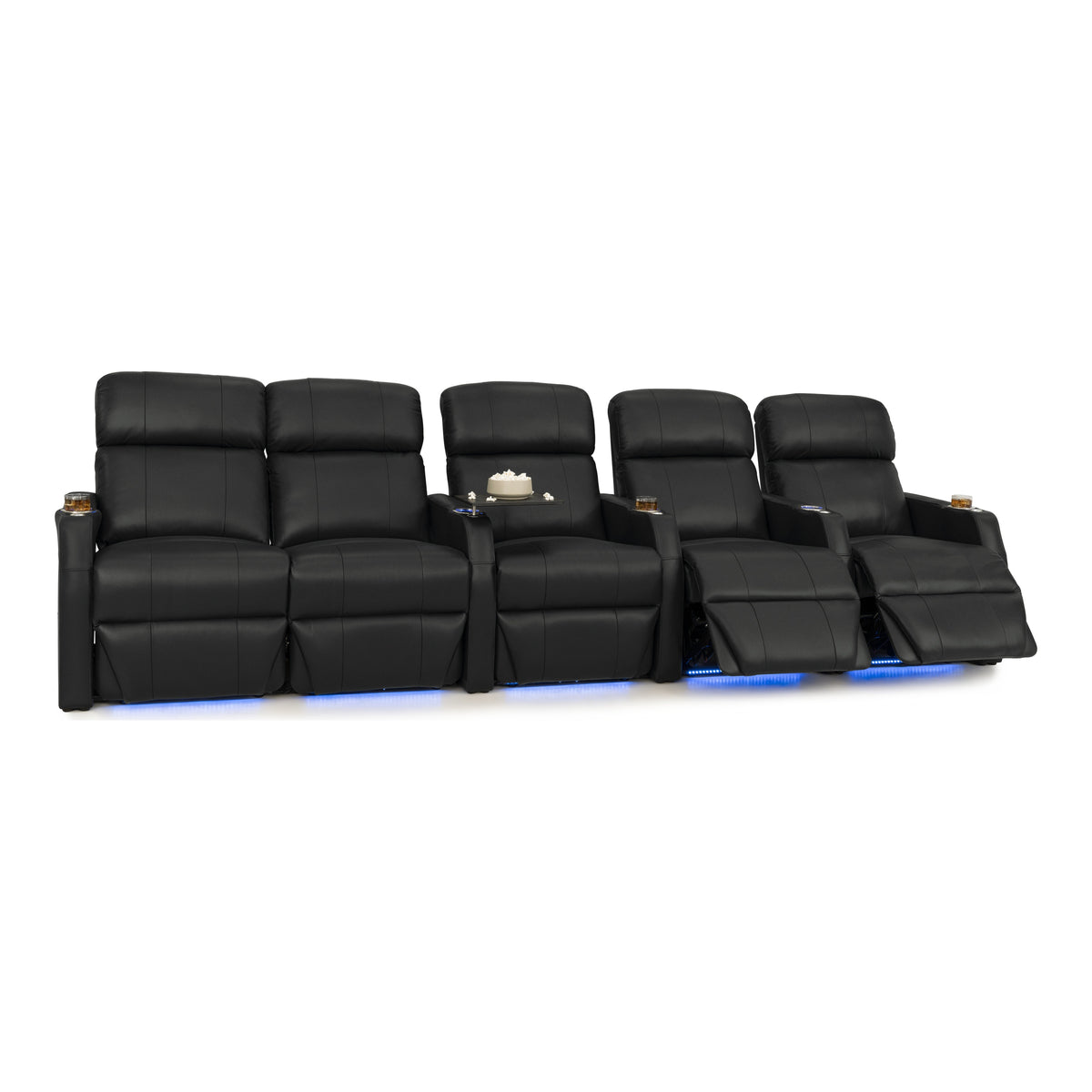Sienna Italian Leather Spacesaver Home Theater Seating