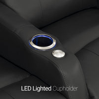 Sienna Italian Leather Spacesaver Home Theater Seating