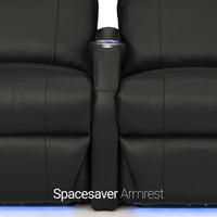 Sienna Italian Leather Spacesaver Home Theater Seating
