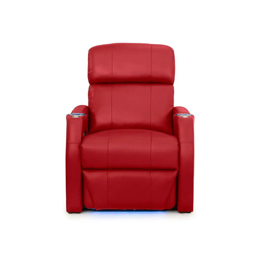 Sienna Italian Leather Spacesaver Home Theater Seating Single Recliner