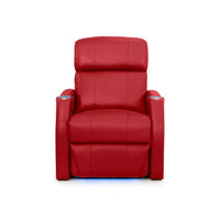 Sienna Italian Leather Spacesaver Home Theater Seating Single Recliner