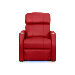 Sienna Italian Leather Spacesaver Home Theater Seating Single Recliner