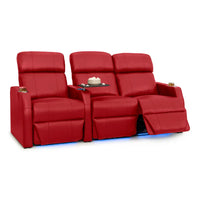 Sienna Italian Leather Spacesaver Home Theater Seating