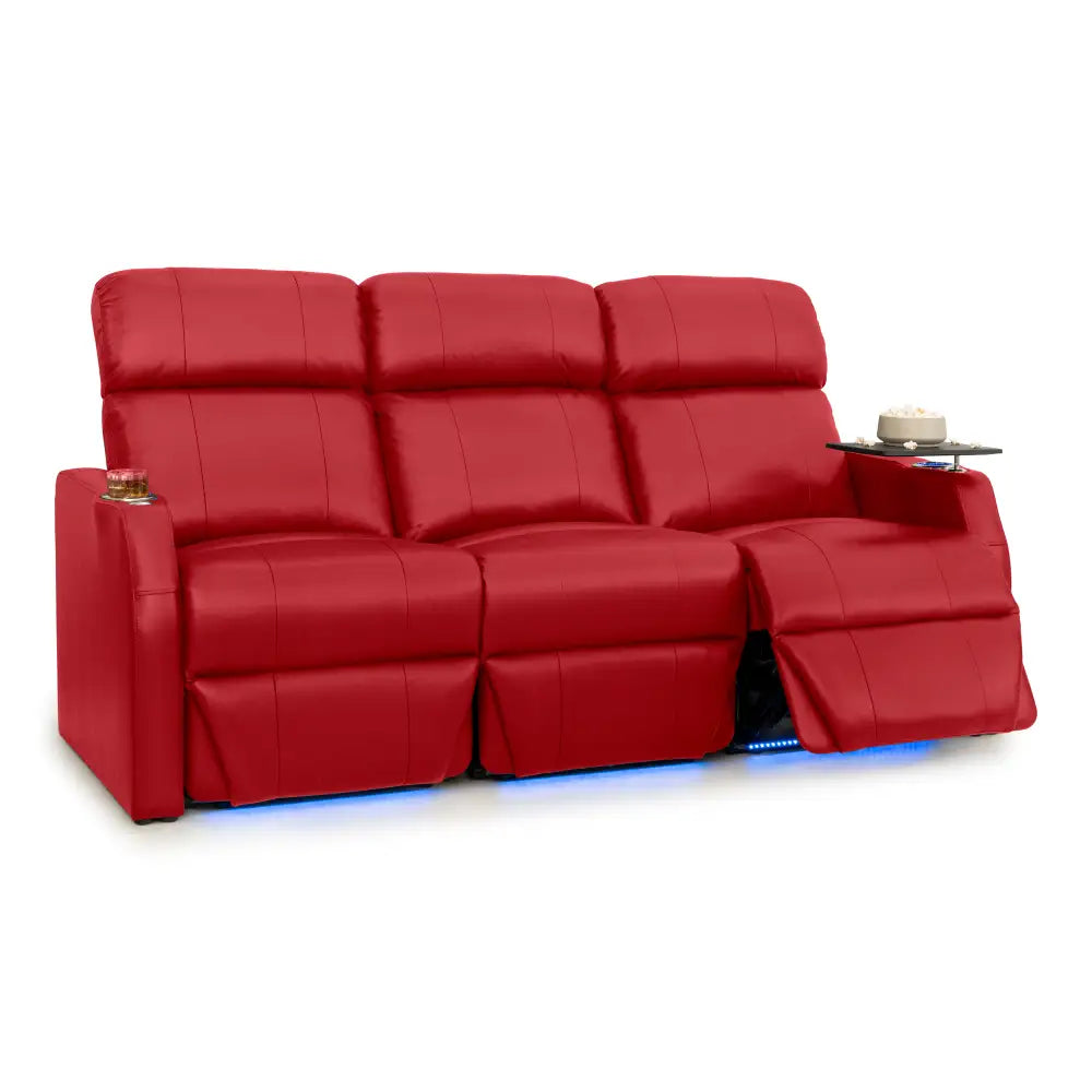 Sienna Italian Leather Spacesaver Home Theater Seating