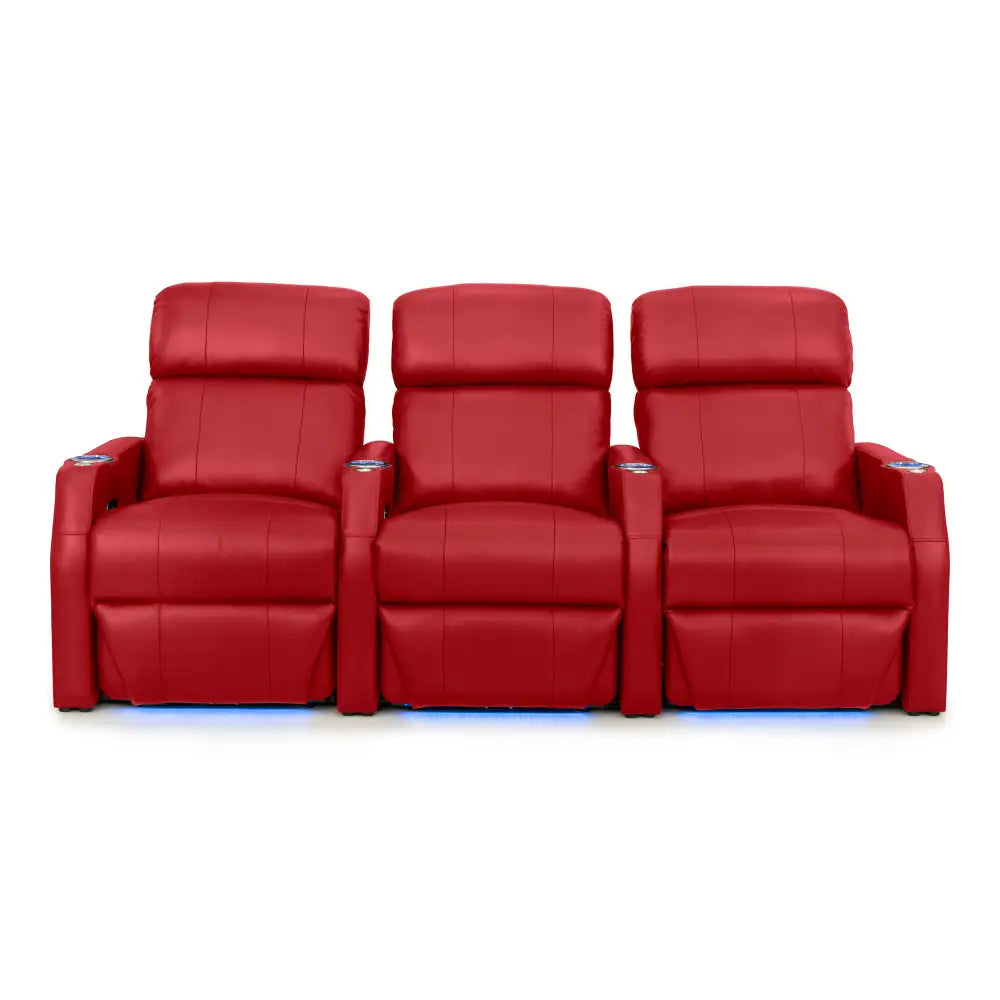 Sienna Italian Leather Spacesaver Home Theater Seating