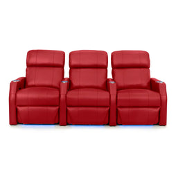 Sienna Italian Leather Spacesaver Home Theater Seating