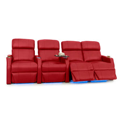 Sienna Italian Leather Spacesaver Home Theater Seating