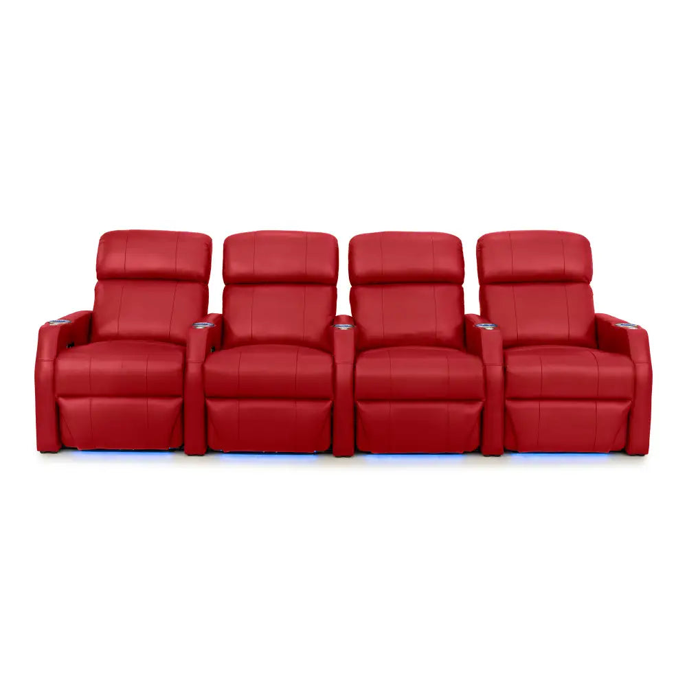 Sienna Italian Leather Spacesaver Home Theater Seating