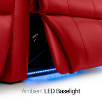 Sienna Italian Leather Spacesaver Home Theater Seating