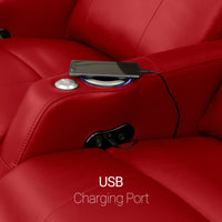 Sienna Italian Leather Spacesaver Home Theater Seating