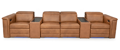 Row of 4 Middle Loveseat 152.0"