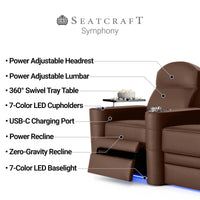 Cavallo Symphony CoolZeroᵀᴹ (By Seatcraft), Italian Leather, Powered Headrest & Power Recline