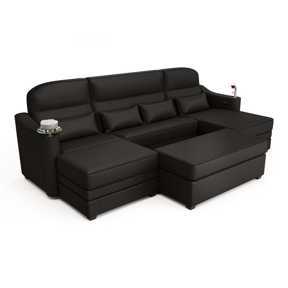 Symphony Home Theater Room Sectional And Chaise