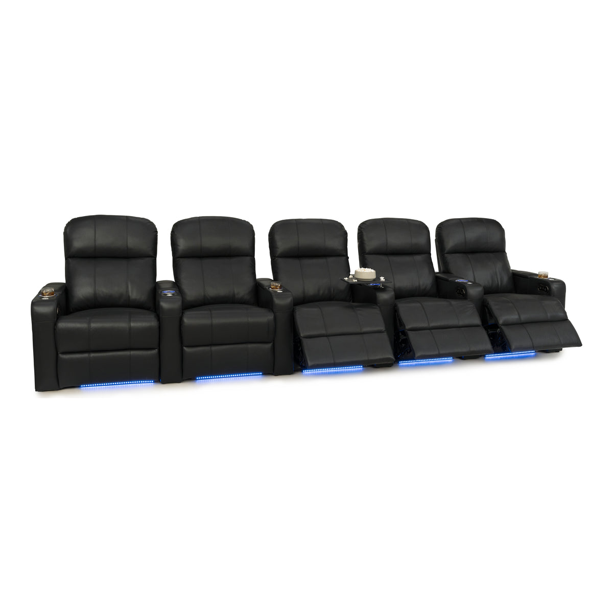 Venetian Italian Leather Home Theater Seating