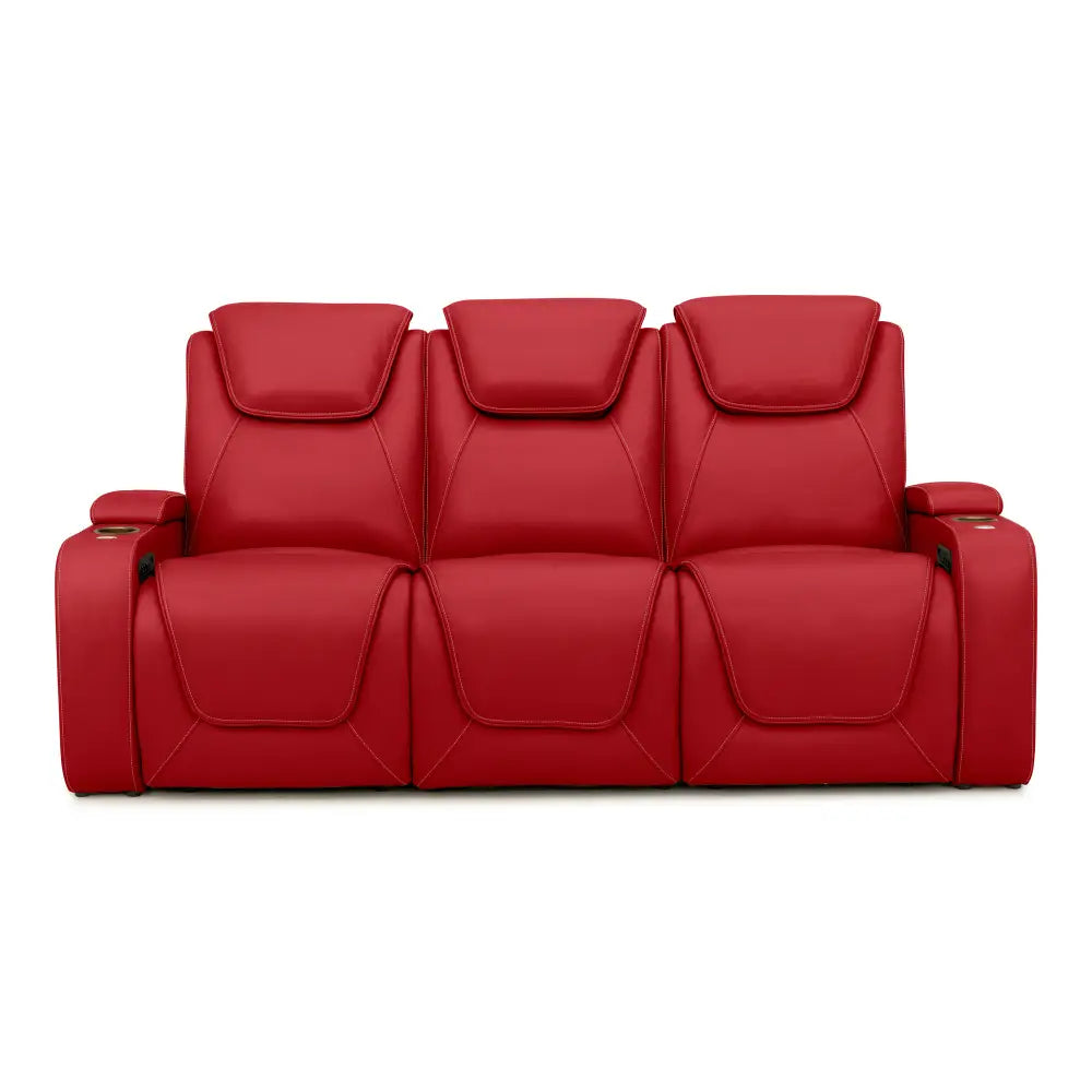 Seatcraft Vienna Sofa Italian Leather, Powered Headrest & Lumbar, Power Recline