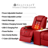 Virtuoso LT HeatZeroᵀᴹ Console Table Home Theater Seating