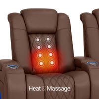 Virtuoso Zero Gravity Home Theater Seating with Heat & Massage