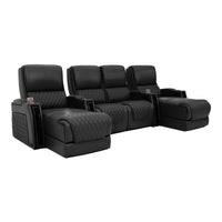 Apex Chaise CoolZeroᵀᴹ Italian Leather Home Theater Seating