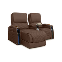 Apex Chaise CoolZeroᵀᴹ Italian Leather Home Theater Seating