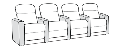Row of 4 Standard 131.5"