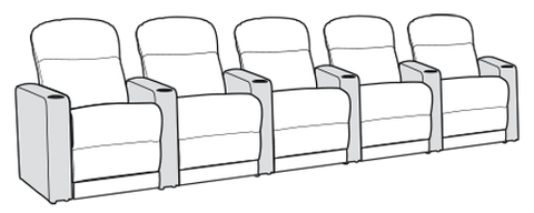 Row of 5 Standard 163.0"