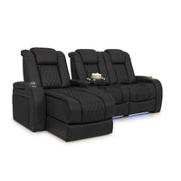 Diamante Chaise CoolZeroᵀᴹ Italian Leather Home Theater Seating