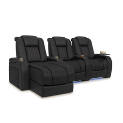 Diamante Chaise CoolZeroᵀᴹ Italian Leather Home Theater Seating