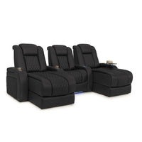 Diamante Chaise CoolZeroᵀᴹ Italian Leather Home Theater Seating