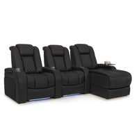 Diamante Chaise CoolZeroᵀᴹ Italian Leather Home Theater Seating