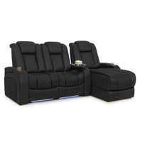 Diamante Chaise CoolZeroᵀᴹ Italian Leather Home Theater Seating