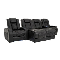 Diamante Chaise CoolZeroᵀᴹ Italian Leather Home Theater Seating