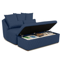 Seatcraft Diamante Cuddle Couch w/ Ottoman Home Theater Furniture