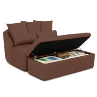 Seatcraft Diamante Cuddle Couch w/ Ottoman Home Theater Furniture