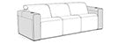 Row of 3 Sofa