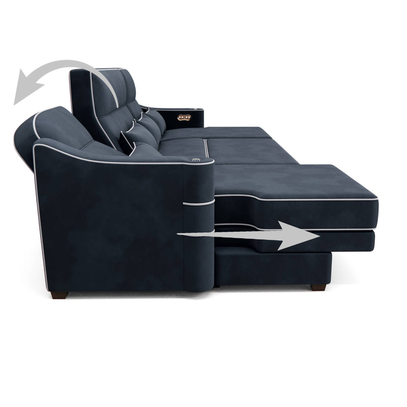 Power Reclining Chaise Recline your seats into your