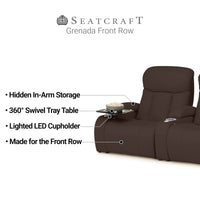 Grenada Italian Leather FRONTROW Theater Seating® Home Theater Seating