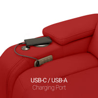 Endeavour HeatZeroᵀᴹ Italian Leather Home Theater Loveseat