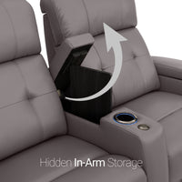 Kodiak Chaise CoolZeroᵀᴹ Italian Leather Home Theater Seating