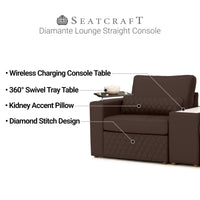 Diamante Modular Home Theater Sofa Console Table